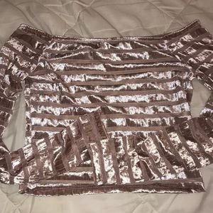 Forever 21 Velvet and Sheer Top